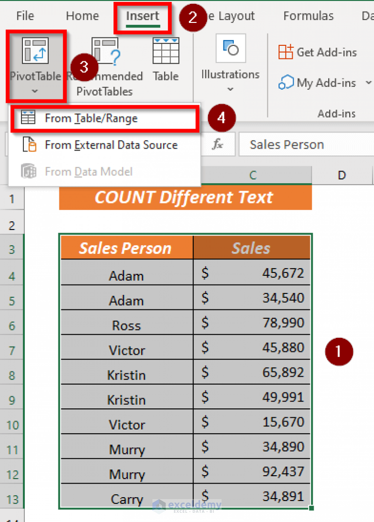 how-to-count-cells-in-excel-with-different-text-5-ways-exceldemy