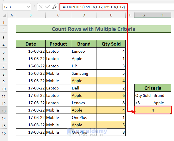 How To Count Rows In Excel Table Printable Online