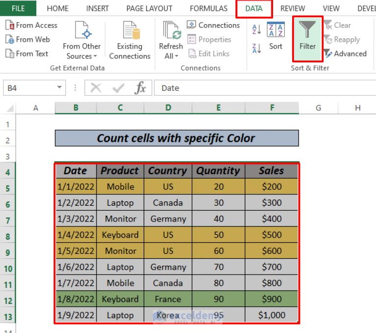 excel-formula-to-count-cells-with-specific-color-4-ways-exceldemy