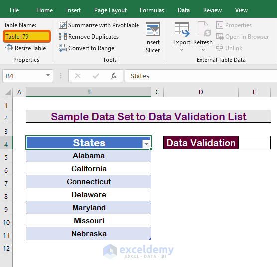 How To Make A Data Validation List From Table In Excel 3 Methods 