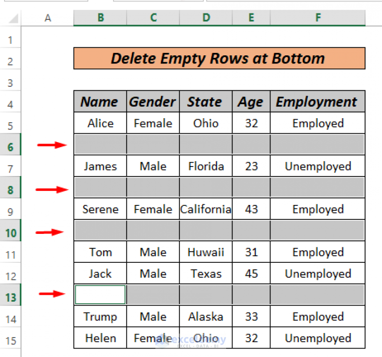 how-to-delete-empty-rows-at-bottom-in-excel-7-ways-exceldemy