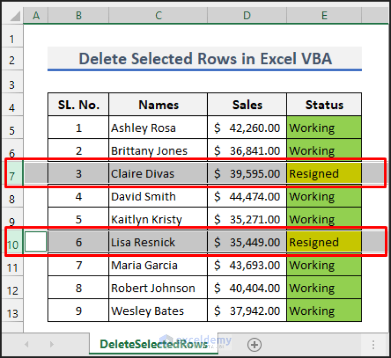 how-to-delete-selected-rows-with-excel-vba-a-step-by-step-guideline