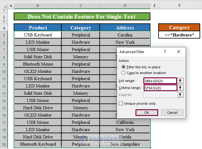 Does Not Contain Filter In Pivot Table Brokeasshome