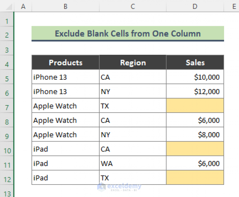 How To Use Advanced Filter To Exclude Blank Cells In Excel 3 Easy Tricks