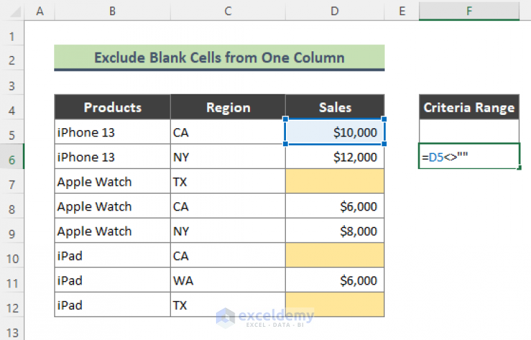 how-to-use-advanced-filter-to-exclude-blank-cells-in-excel-3-easy-tricks