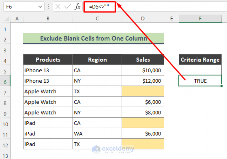 how-to-use-advanced-filter-to-exclude-blank-cells-in-excel-3-easy-tricks