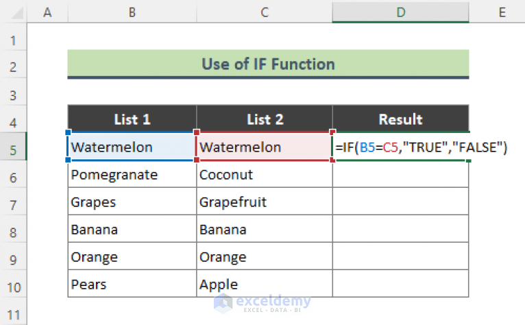 compare-two-cells-in-excel-and-return-true-or-false-5-quick-ways