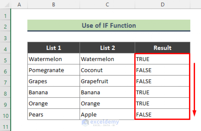 compare-two-cells-in-excel-and-return-true-or-false-5-quick-ways