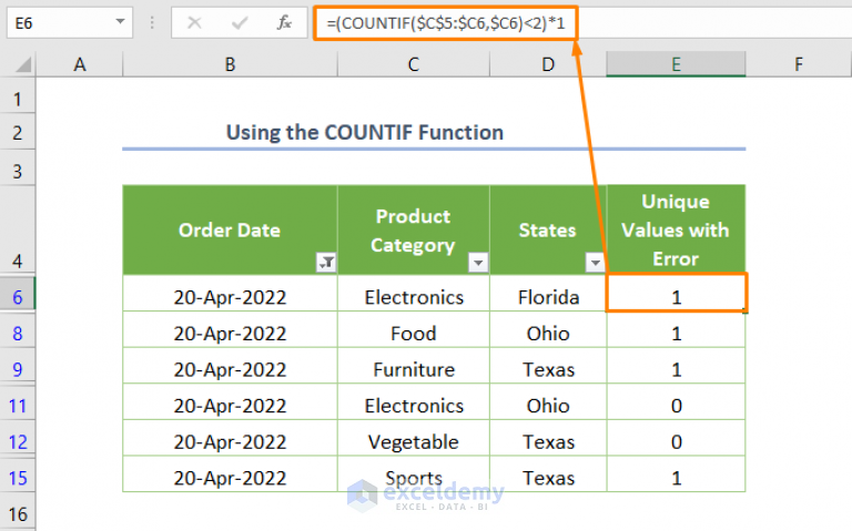 how-to-count-unique-values-in-filtered-column-in-excel-5-methods