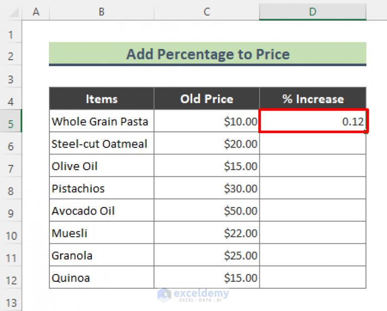 how-to-add-percentage-to-price-with-excel-formula-2-ways-exceldemy