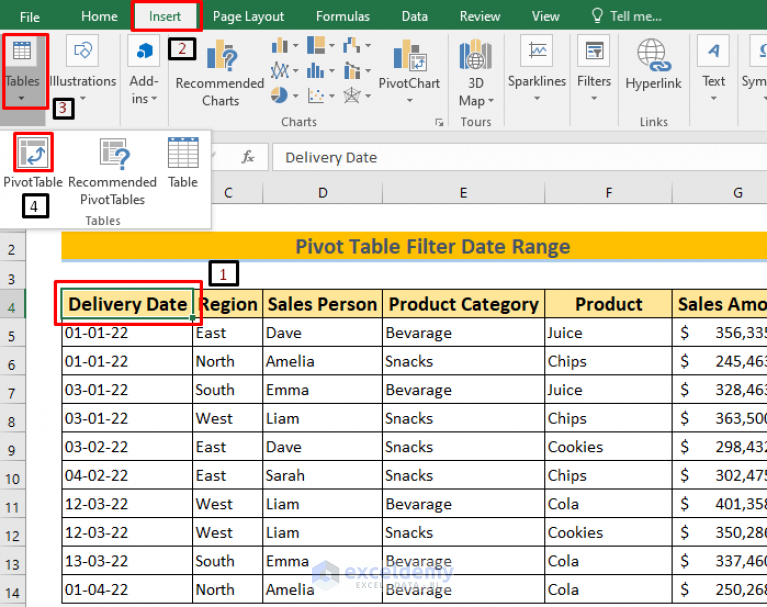 how-to-use-pivot-table-to-filter-date-range-in-excel-5-ways