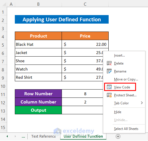 How To Reference Cell By Row And Column Number In Excel 4 Methods 