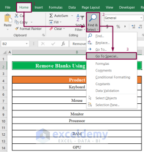 How to Remove Blanks from List Using Formula in Excel (4 Methods)