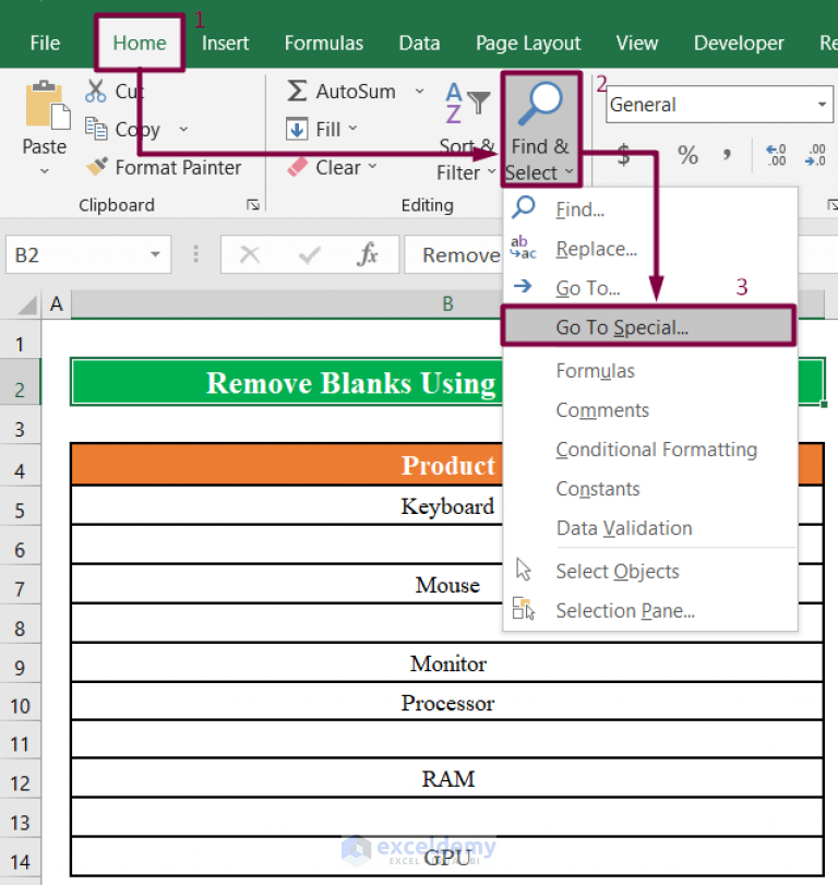 how-to-remove-blanks-from-list-using-formula-in-excel-4-methods