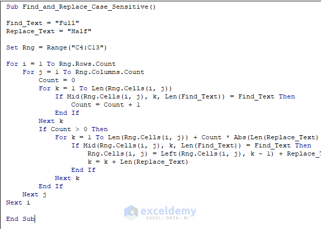 Find And Replace A Text In A Range With Excel VBA Macro And UserForm 