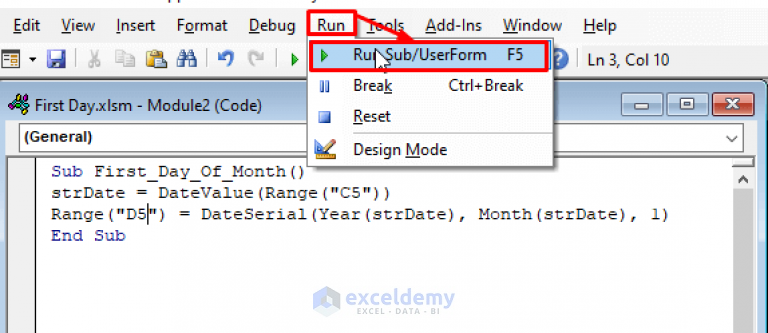 excel-vba-first-day-of-month-3-methods-exceldemy