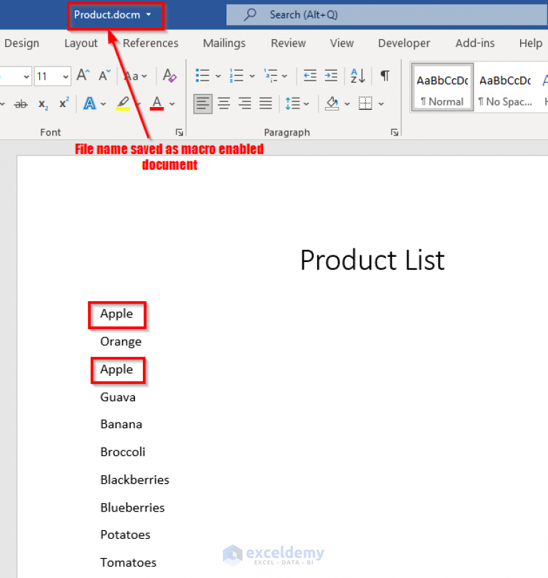 Excel VBA How To Find And Replace Text In Word Document ExcelDemy