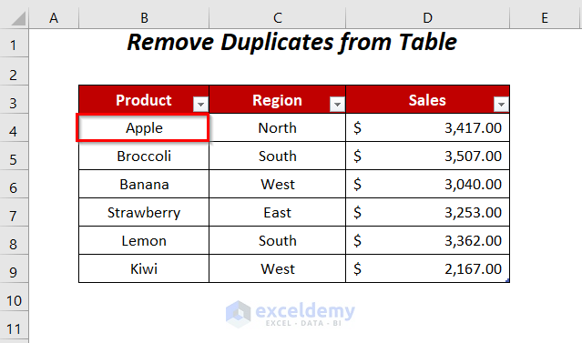 how-to-remove-duplicate-rows-based-on-one-column-using-excel-vba