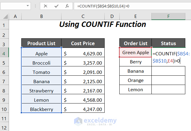 How To Check If Value Exists In Range In Excel 8 Ways ExcelDemy