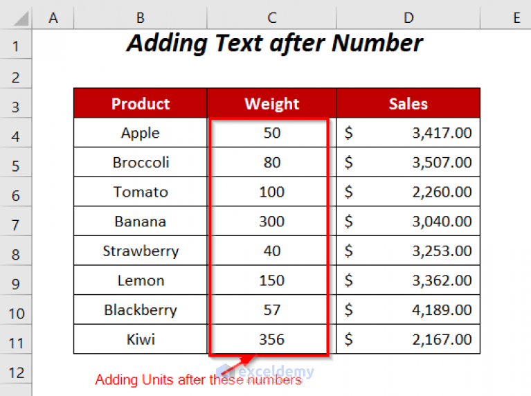 how-to-add-text-after-number-with-custom-format-in-excel