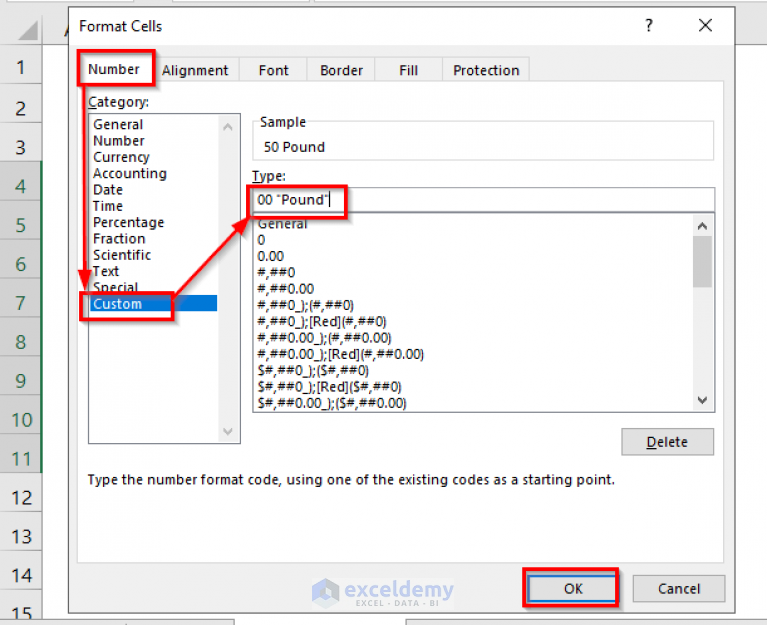 How To Add Custom Text Format In Excel