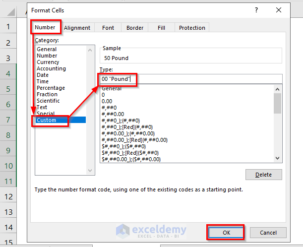 How To Add Text After Number With Custom Format In Excel 4 Easy Methods 