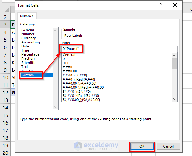 How To Add Text After Number With Custom Format In Excel 4 Ways 2022 