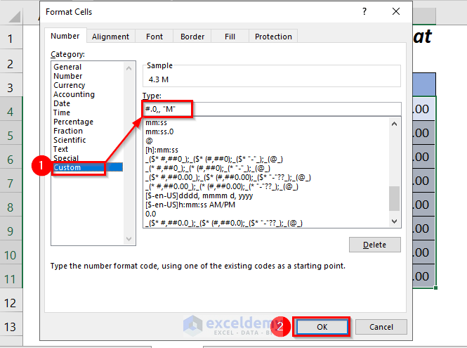 Millions With One Decimal Get This Excel Custom Number Format