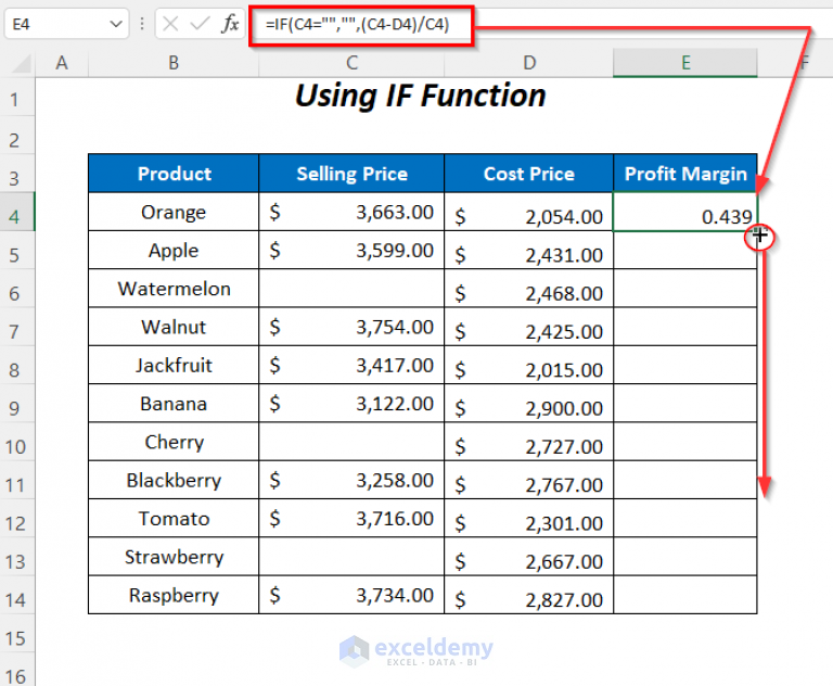 How to Ignore Blank Cells in Range in Excel (8 Ways)