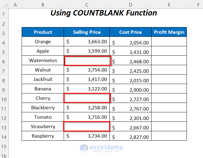 How To Ignore Blank Cells In Range In Excel 8 Ways ExcelDemy