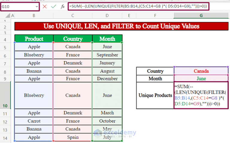 how-to-count-unique-values-based-on-criteria-in-another-column-in-excel