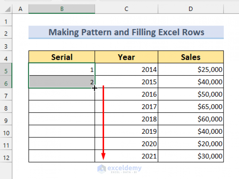 Filling A Certain Number Of Rows In Excel Automatically 6 Methods 3211