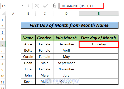 java-get-first-day-of-month-from-specified-date