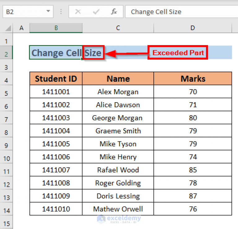 how-to-change-cell-size-without-changing-whole-column-2-methods