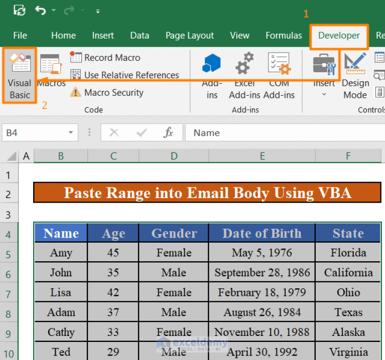 How To Use Excel VBA To Paste Range Into Email Body (3 Methods)