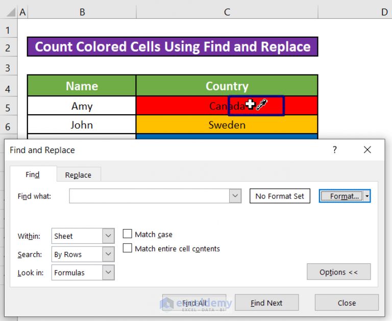  How To Count Colored Cells In Excel Without VBA 3 Methods 