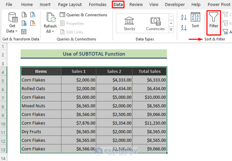 How Do You Count Only Visible Cells In Excel