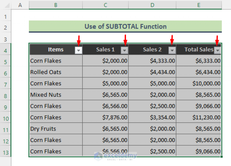 How Do I Count Only Visible Text Cells In Excel