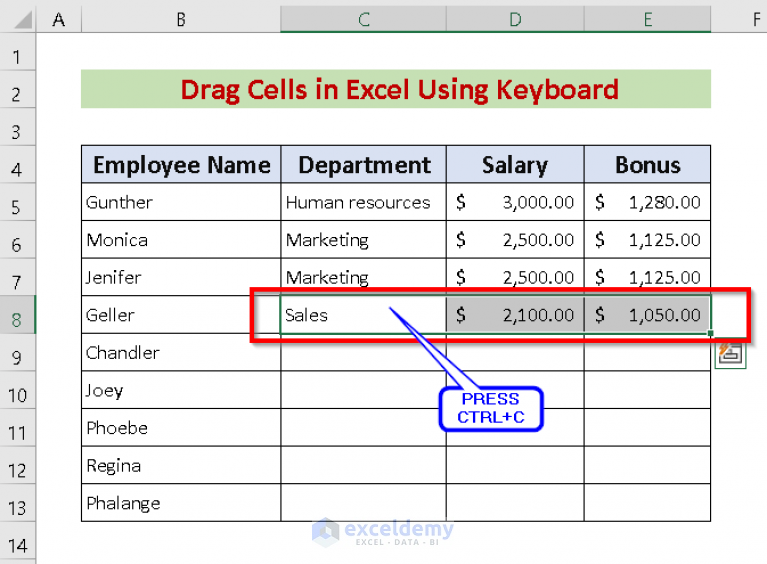 how-to-drag-cells-in-excel-using-keyboard-5-smooth-ways-exceldemy