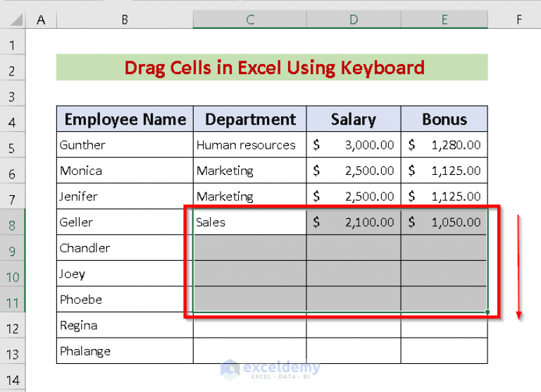 how-to-drag-cells-in-excel-using-keyboard-5-smooth-ways-exceldemy