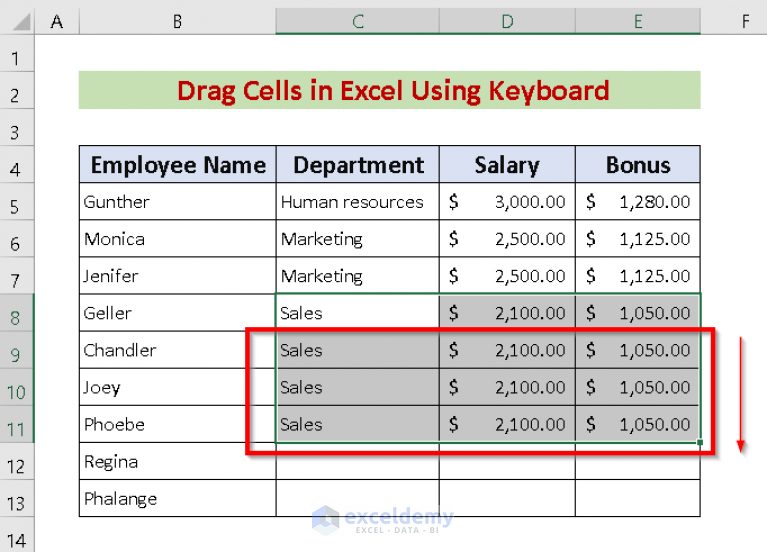 how-to-drag-cells-in-excel-using-keyboard-5-smooth-ways-exceldemy