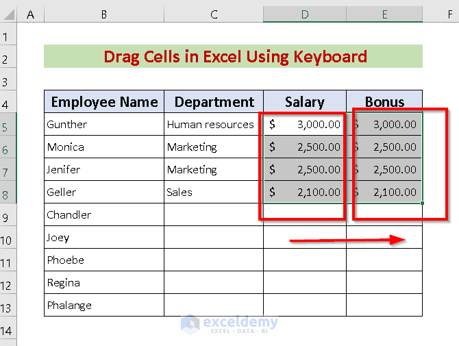 Why Can I Not Drag Cells In Excel