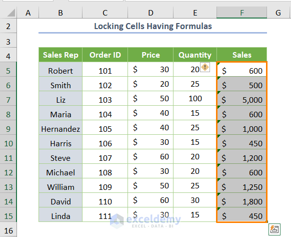 How To Lock Multiple Cells In Excel 6 Suitable Methods ExcelDemy