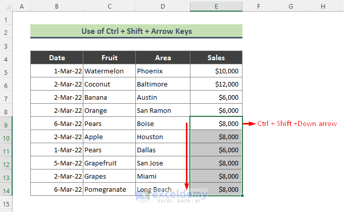 how-to-select-multiple-cells-in-excel-without-mouse-9-easy-methods