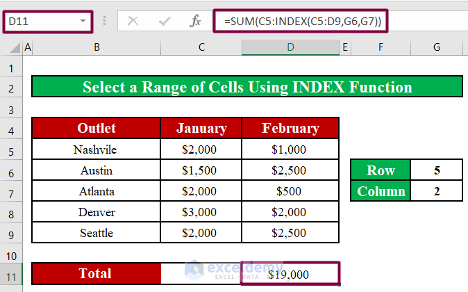 How To Select A Range Of Cells In Excel Formula 4 Methods ExcelDemy