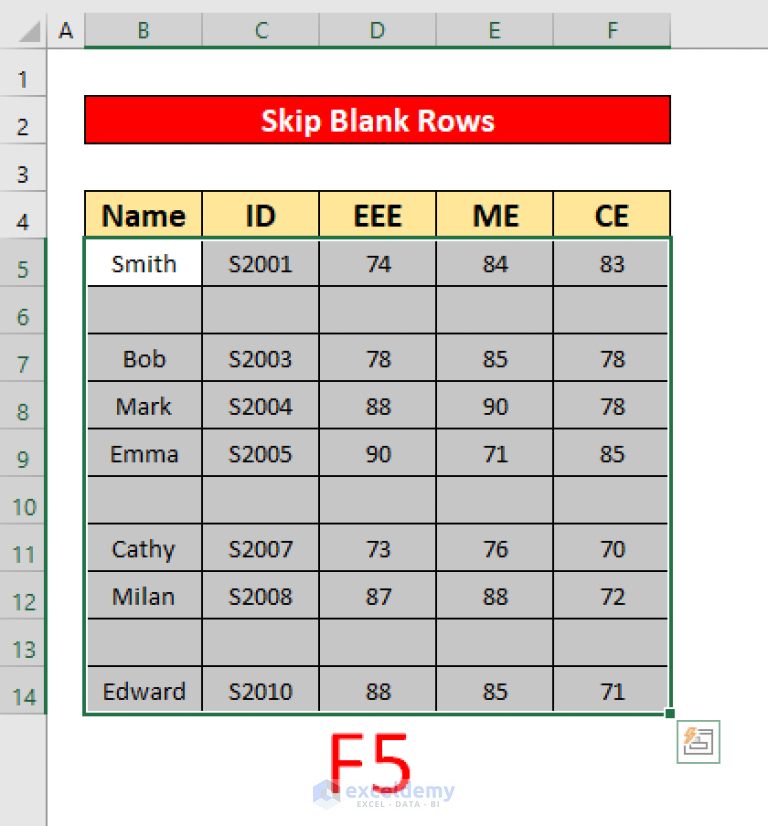 how-to-skip-blank-rows-using-formula-in-excel-8-methods