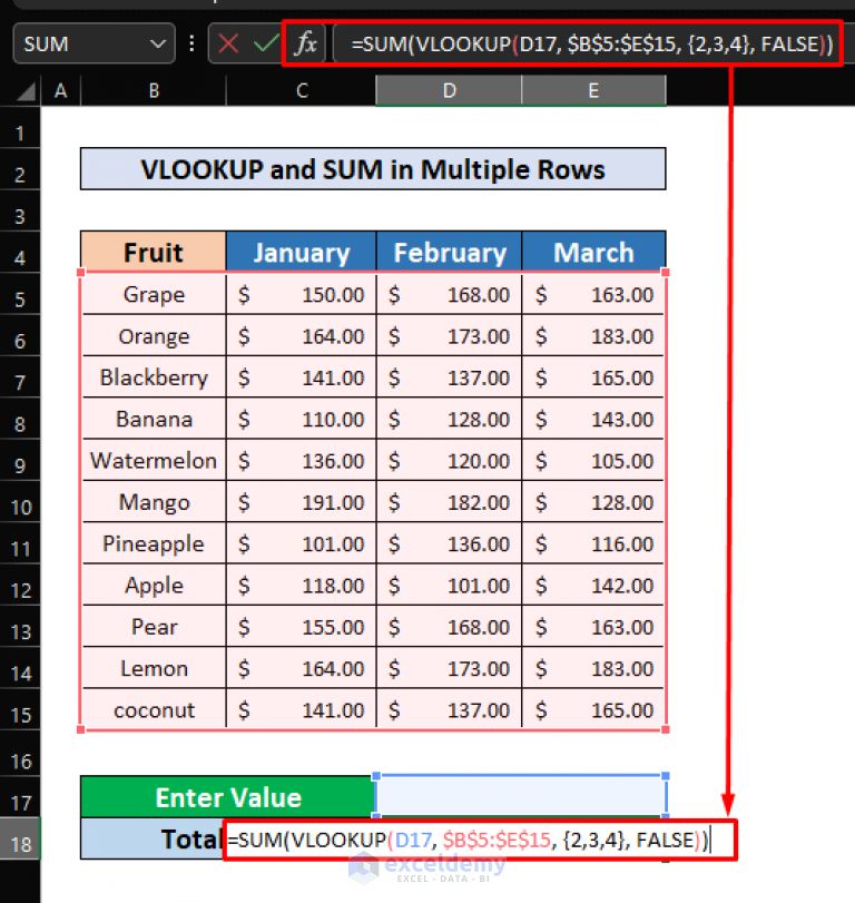 how-to-perform-vlookup-with-multiple-rows-in-excel-5-methods