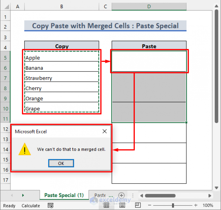 how-to-copy-and-paste-in-excel-with-merged-cells-2-methods