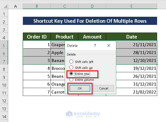 How To Delete Multiple Rows In Excel At Once ExcelDemy