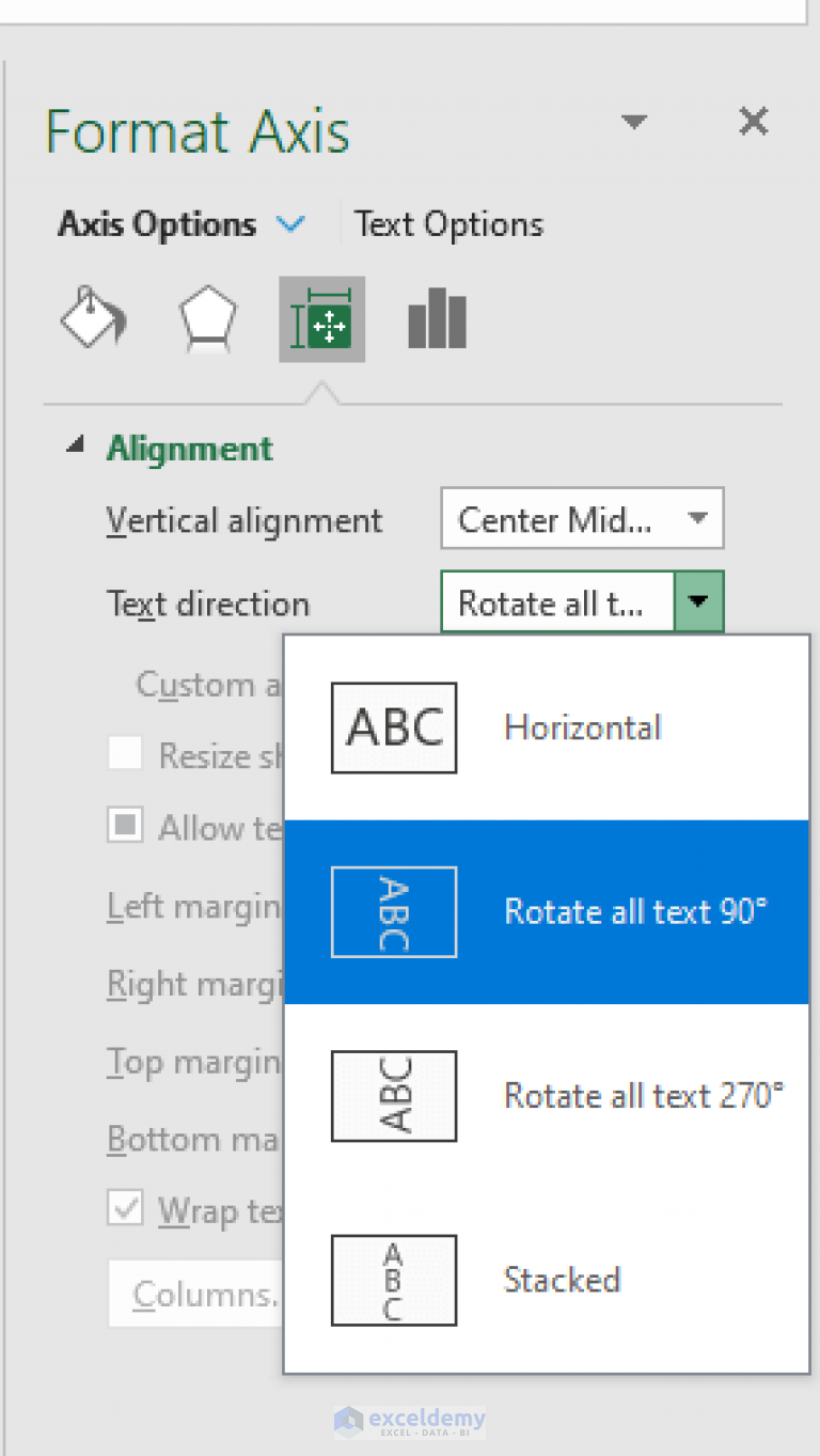 How To Rotate Text In An Excel Chart 2 Methods Exceldemy 4555